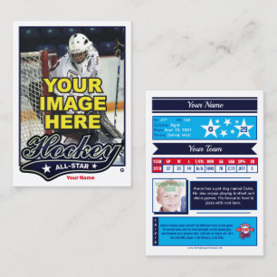 Hockey All Star - Goalie Stats Telefonnummerkarte