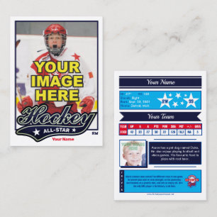 Hockey All Star - Shooter Stats Telefonnummerkarte