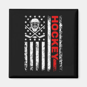 Hockey American Flag Coole Eishockey Spieler Männe Magnet