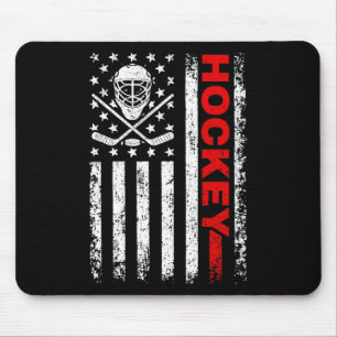 Hockey American Flag Coole Eishockey Spieler Männe Mousepad