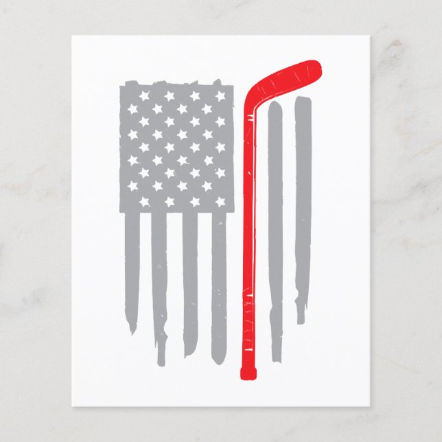 Hockey-Amerikanische Flagge (Vorderseite)