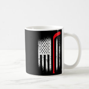 Hockey Amerikanische Flagge Hockey Patriotisch Kaffeetasse