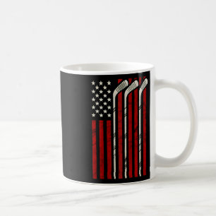 Hockey Amerikanische Flagge Hockey US-Flagge Spiel Kaffeetasse