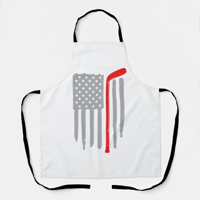 Hockey-Amerikanische Flagge Schürze (Vorderseite)