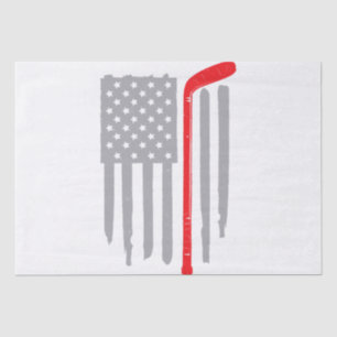 Hockey-Amerikanische Flagge Seidenpapier