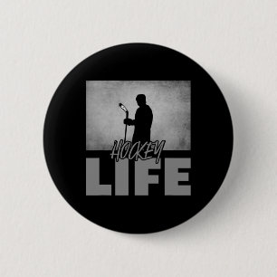 Hockey Apparel - Hockey-Eishockey-Spieler-Geschenk Button
