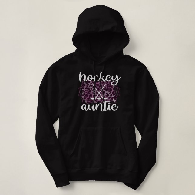 Hockey Aunt Ice Hockey Auntie Of A Hockey Player C Hoodie (Design vorne)