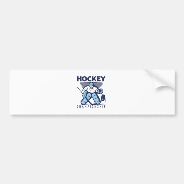 Hockey Autoaufkleber (Vorne)