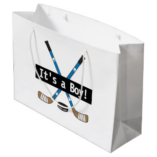Hockey Baby Es ist ein Boy oder Girl Blue Hockey S Große Geschenktüte