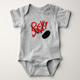 Hockey-Baby-lustige Ausstattung Baby Strampler