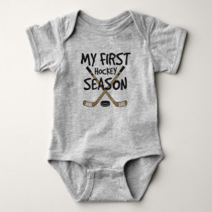 Hockey Baby My First Hockey Saison Hockey Sticks Strampler