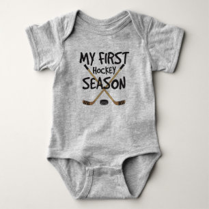 Hockey Baby My First Hockey Saison Hockey Sticks Strampler