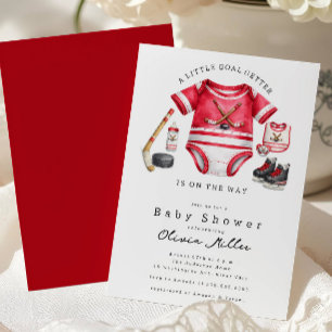 Hockey-Baby-Shower-Einladung Einladung