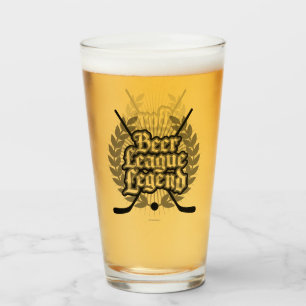 Hockey Beer League Legende Glas