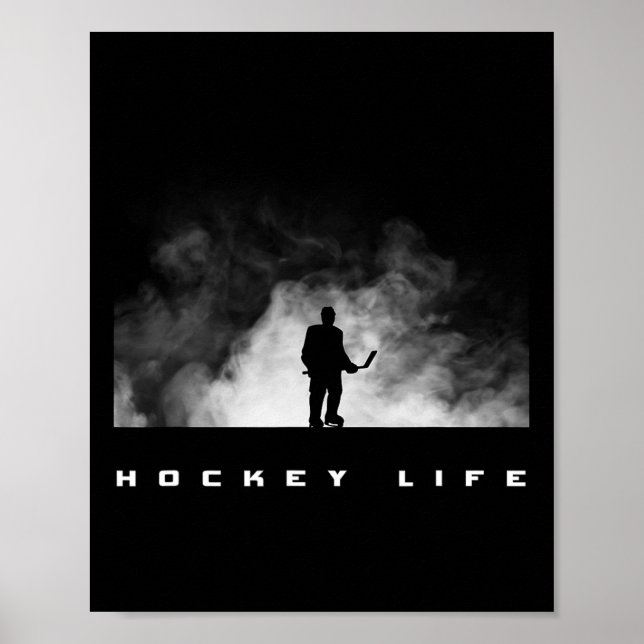 Hockey-Bekleidung - Hockey-Eishockey-Spieler-Gesch Poster (Vorne)