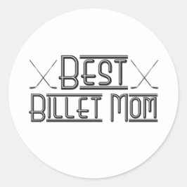 Hockey Best Billet Mama Runder Aufkleber