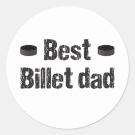 Hockey Best Billet Vater Runder Aufkleber