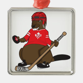 Hockey-Biber Kanadas 150 im Jahre 2017 Ornament Aus Metall
