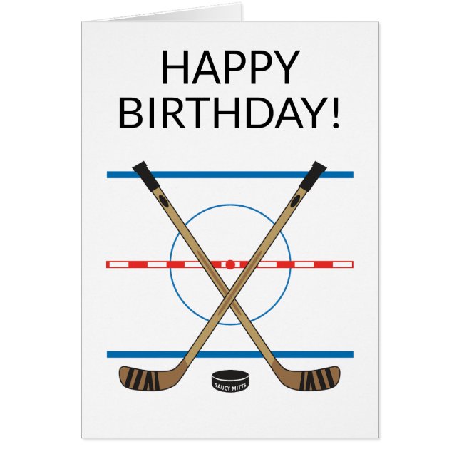 Hockey Birthday Hockey Sticks at Center Ice (Vorne)