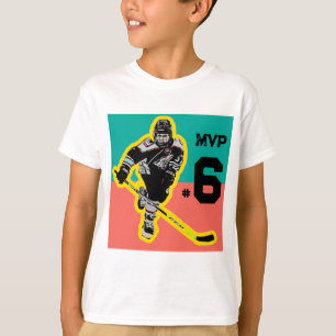 Hockey Birthday T - Shirt Personalisiert