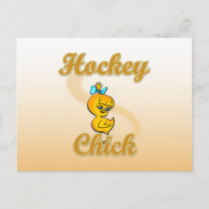 Hockey Chick Postkarte