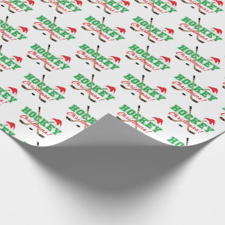 Hockey Christmas Hockey Sticks Weihnachtsmannmütze Geschenkpapier