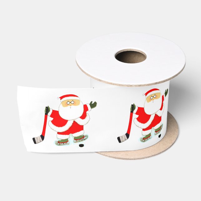 Hockey Christmas Satinband (Spule)