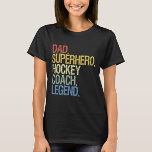 Hockey-Coach Eishockey-Spieler-Geschenk 3 T-Shirt