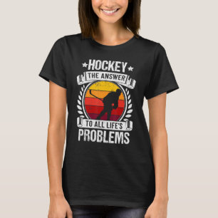 Hockey Coach Goalkeeper Hockey Mama Vater Puck Spo T-Shirt
