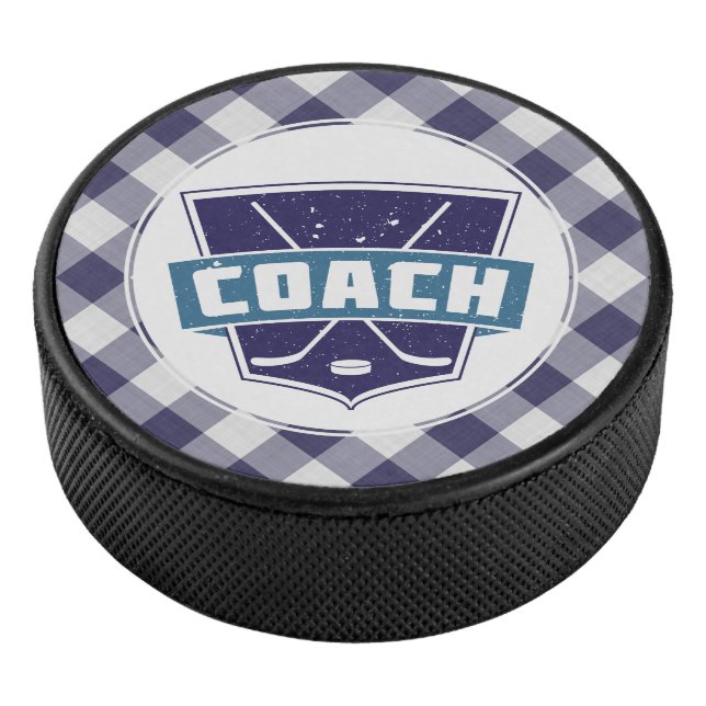 Hockey Coach Shield Puck (blau) (3/4)