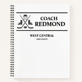 Hockey Coach Spiral Notebook Notizbuch