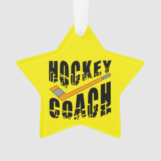 Hockey Coach Stick Ornament
