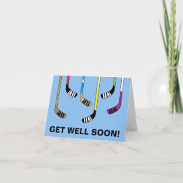Hockey Colorful Hockey Sticks bald gut laufen Karte