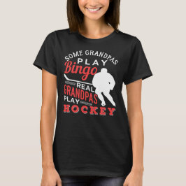 Hockey Cool Hockey Playing Opa 367 Spieler T-Shirt