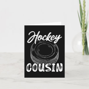 Hockey Cousin Men Ice Hockey Player Goalie Family Karte
