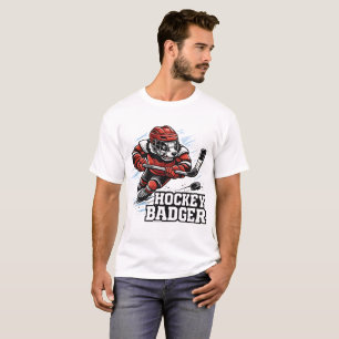 Hockey Dachs - Wild auf dem Eis T-Shirt