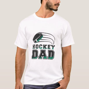 Hockey Dad Bold Sports Stolz Typografie Kunst T-Shirt