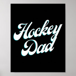 Hockey Dad Icy Script für stolze Väter an der Eisf Poster