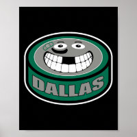 Hockey Dallas Texas Lustiger Junge Erwachsener Puc