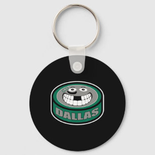 Hockey Dallas Texas Lustiges Kind Erwachsener Puck Schlüsselanhänger