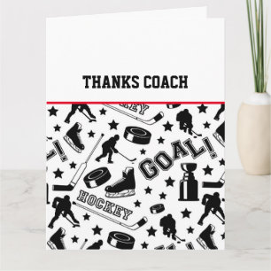 Hockey DANKS COACH Sport Team Farben Spaß Karte