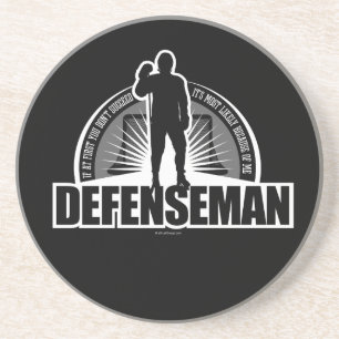 Hockey Defenseman Getränkeuntersetzer