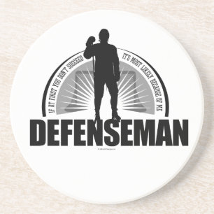 Hockey Defenseman Getränkeuntersetzer
