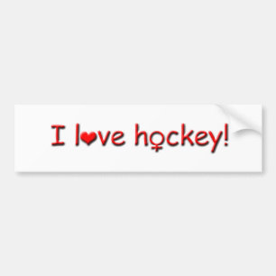 Hockey der Liebe I! - Mädchen-/der Frauen Sport Autoaufkleber