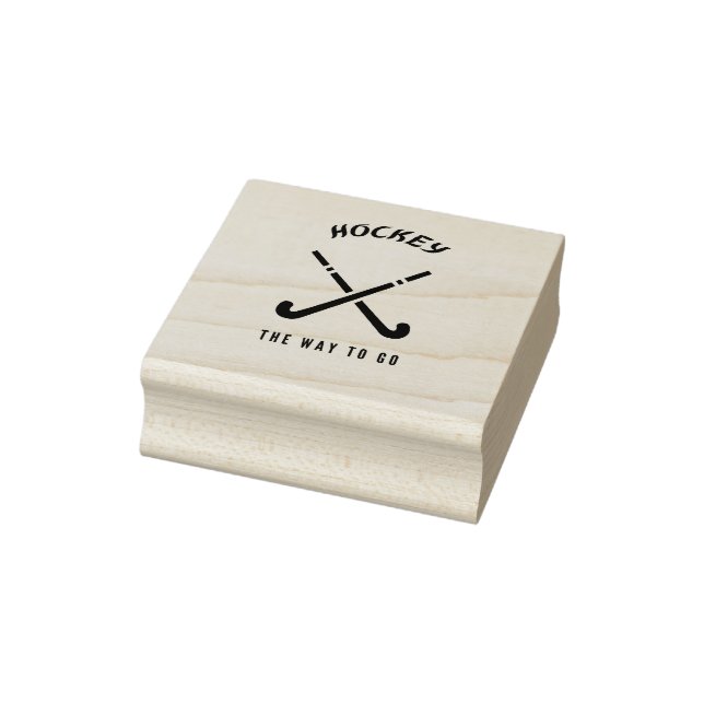 Hockey der Weg Gummistempel (Stempel)