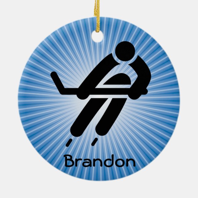 Hockey Design Ornament (Hinten)