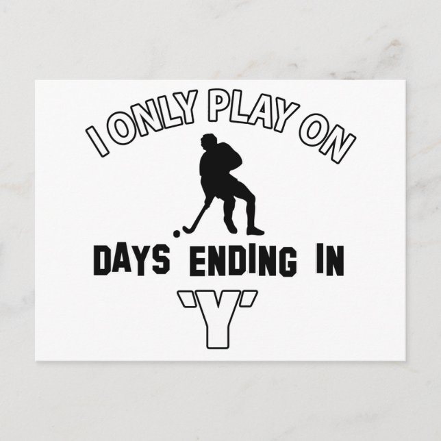 Hockey Designs Postkarte (Vorderseite)