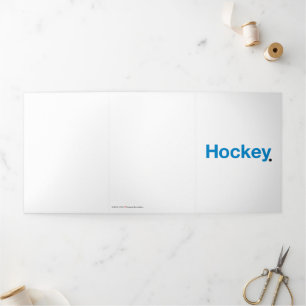 Hockey Dreifach Gefaltete Karte