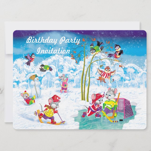 Hockey Einladung (Vorderseite)