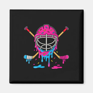Hockey-Eiscreme-Tropf-Jungen Eishockey-Jugendspiel Magnet